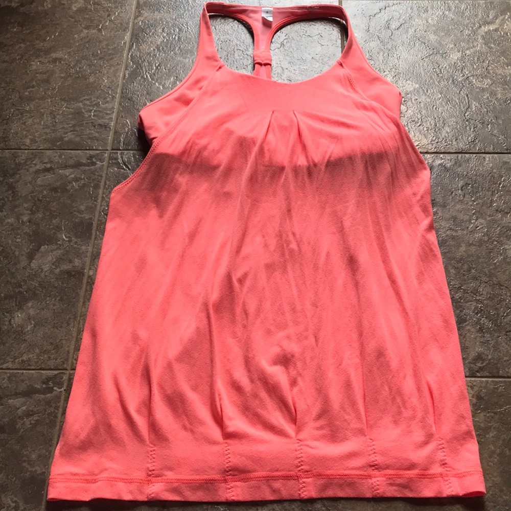 Lululemon Orange Flare Tank size 8